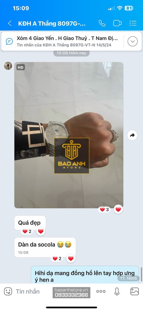 Review Zalo Đồng Hồ